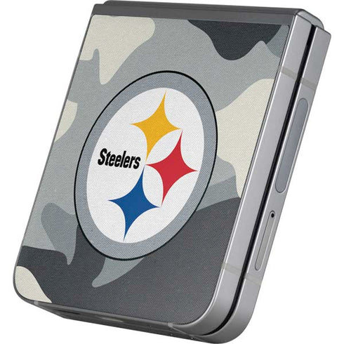 NFL Pittsburgh Steelers Camo Galaxy Z Flip6 Skin