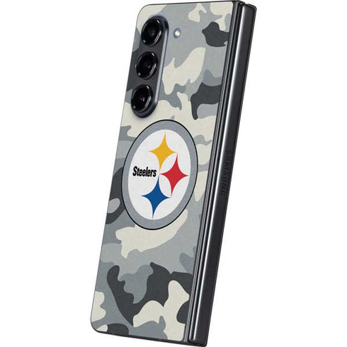 NFL Pittsburgh Steelers Camo Galaxy Z Fold5 5G Skin