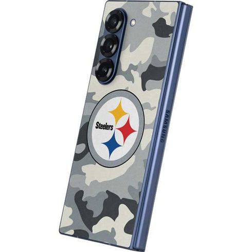 NFL Pittsburgh Steelers Camo Galaxy Z Fold6 Skin