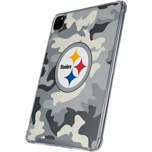 NFL Pittsburgh Steelers Camo iPad Pro 12.9in (2020) Clear Case