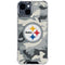 NFL Pittsburgh Steelers Camo iPhone 15 Clear Case