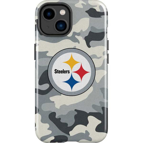 NFL Pittsburgh Steelers Camo iPhone 15 Impact Case
