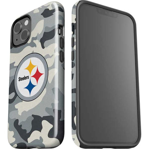 NFL Pittsburgh Steelers Camo iPhone 15 Impact Case