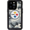NFL Pittsburgh Steelers Camo iPhone 15 Pro Waterproof Case