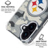 NFL Pittsburgh Steelers Camo iPhone 16 Plus Clear Case