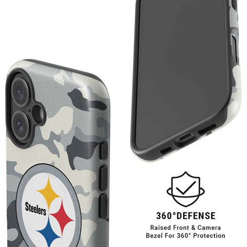 NFL Pittsburgh Steelers Camo iPhone 16 Plus Magsafe Impact Case