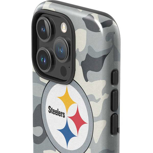 NFL Pittsburgh Steelers Camo iPhone 16 Pro Impact Case