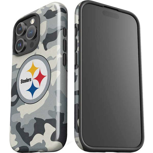 NFL Pittsburgh Steelers Camo iPhone 16 Pro Impact Case