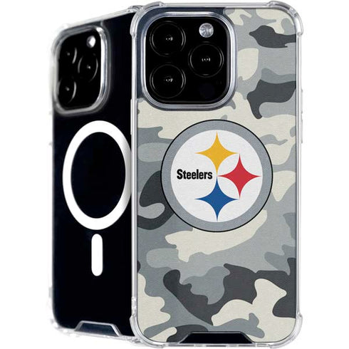 NFL Pittsburgh Steelers Camo iPhone 16 Pro MagSafe Case