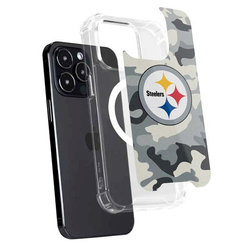 NFL Pittsburgh Steelers Camo iPhone 16 Pro MagSafe Case