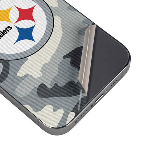 NFL Pittsburgh Steelers Camo iPhone 16 Pro Skin