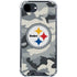 NFL Pittsburgh Steelers Camo iPhone 16e Clear Case
