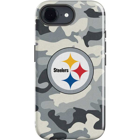 NFL Pittsburgh Steelers Camo iPhone 16e Impact Case