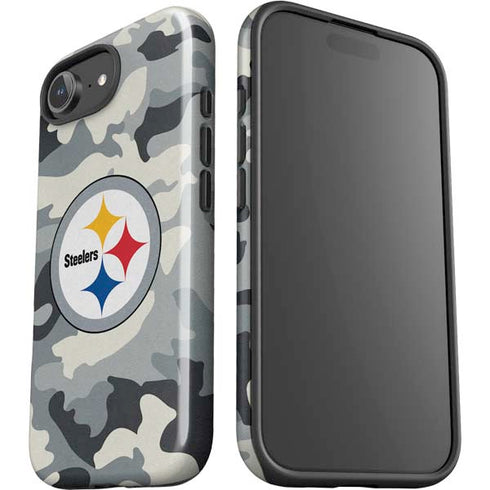 NFL Pittsburgh Steelers Camo iPhone 16e Impact Case