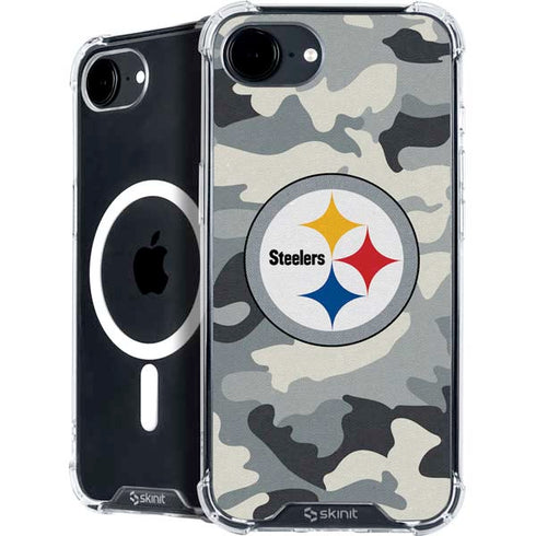 NFL Pittsburgh Steelers Camo iPhone 16e MagSafe Case