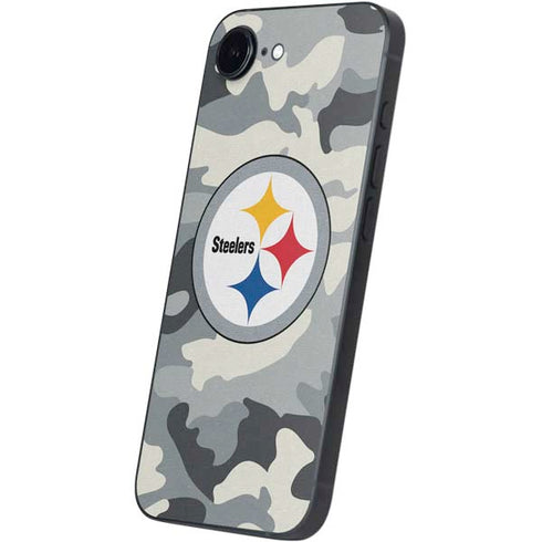 NFL Pittsburgh Steelers Camo iPhone 16e Skin