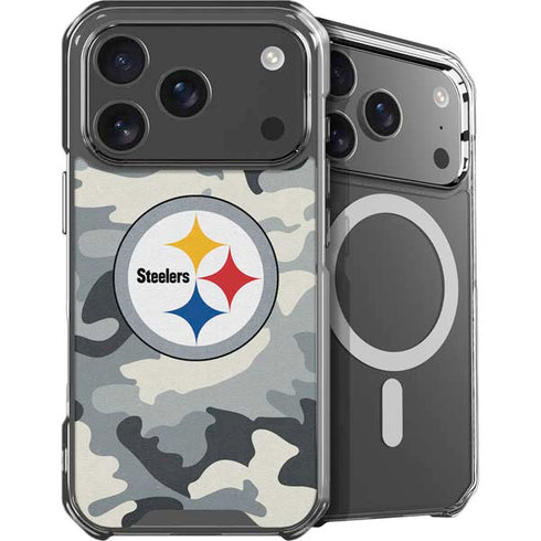 NFL Pittsburgh Steelers Camo iPhone 18 Pro MagSafe Case