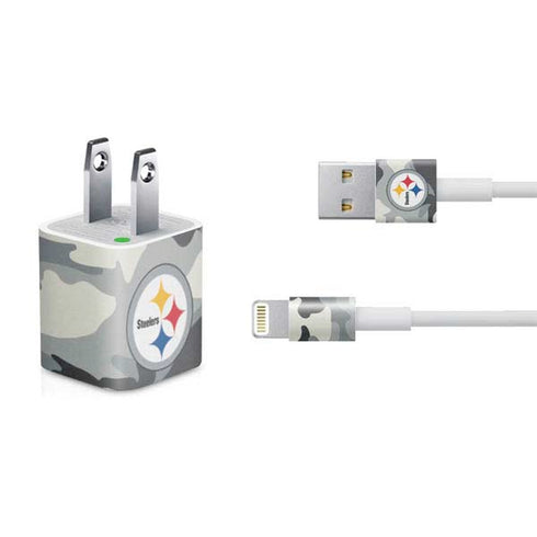 NFL Pittsburgh Steelers Camo iPhone Charger (5W USB) Skin