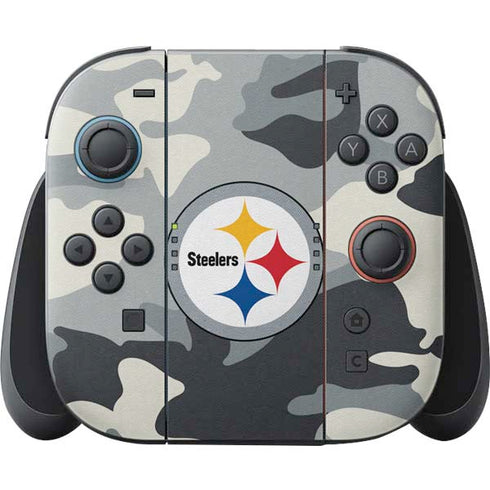 NFL Pittsburgh Steelers Camo Nintendo Switch 2 (2025) Joy-Con Controller Skin