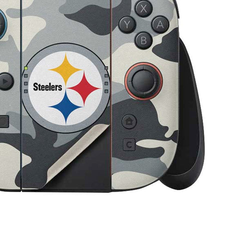 NFL Pittsburgh Steelers Camo Nintendo Switch 2 (2025) Joy-Con Controller Skin