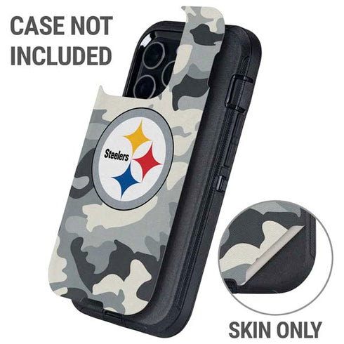 NFL Pittsburgh Steelers Camo Otterbox Defender iPhone Skin