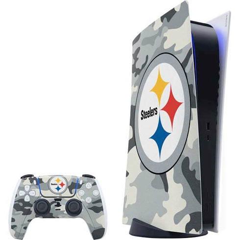 NFL Pittsburgh Steelers Camo PlayStation PS5 Skins