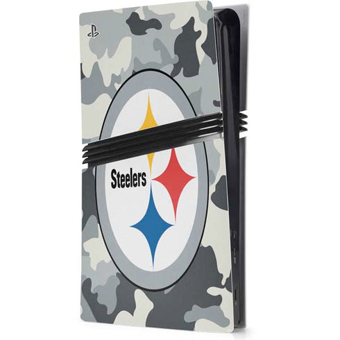NFL Pittsburgh Steelers Camo PS5 Pro Console Skin