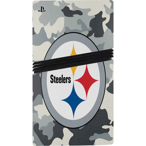NFL Pittsburgh Steelers Camo PS5 Pro Console Skin