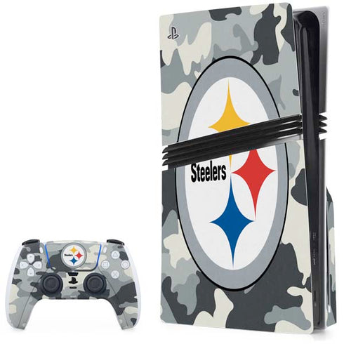 NFL Pittsburgh Steelers Camo PlayStation PS5 Skins