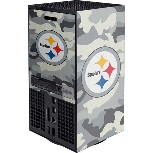 NFL Pittsburgh Steelers Camo XBox Series X Digital Edition Console Skin