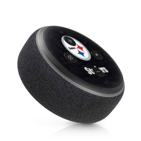 NFL Pittsburgh Steelers Distressed Amazon Echo Dot Skin