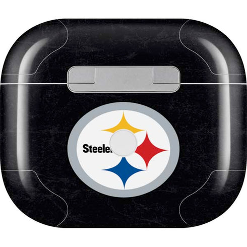 NFL Pittsburgh Steelers Distressed Apple AirPods (3rd Gen 2021) Skin
