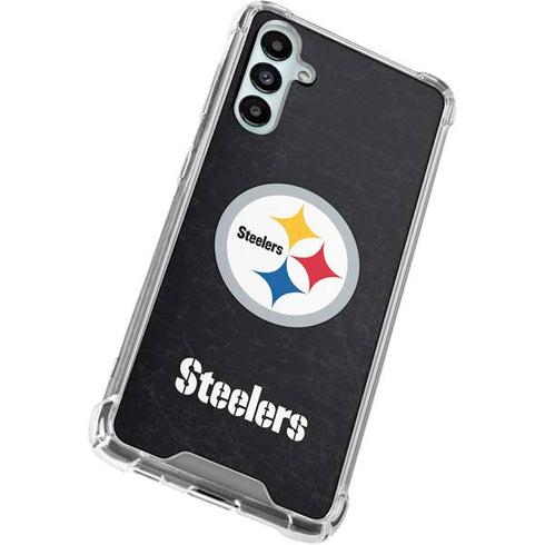 NFL Pittsburgh Steelers Distressed Gabb Phone 4 Clear Case