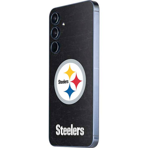NFL Pittsburgh Steelers Distressed Galaxy A35 5G Skin