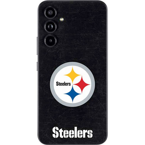 NFL Pittsburgh Steelers Distressed Galaxy A54 5G Skin