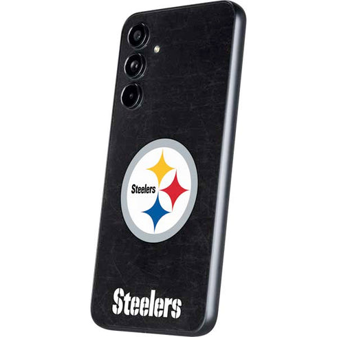 NFL Pittsburgh Steelers Distressed Galaxy A54 5G Skin