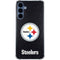 NFL Pittsburgh Steelers Distressed Galaxy A55 5G Clear Case