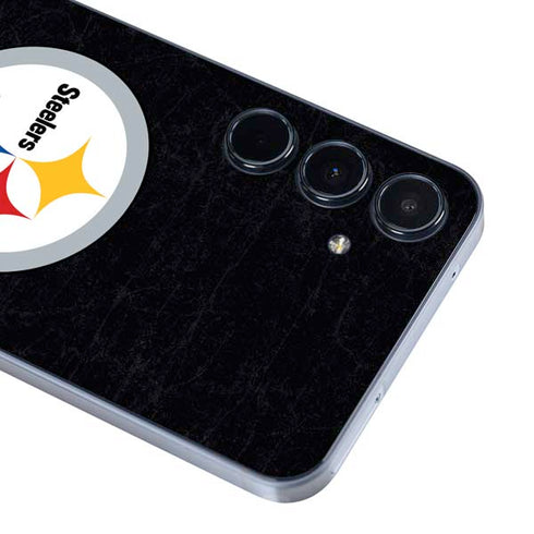 NFL Pittsburgh Steelers Distressed Galaxy A55 5G Skin