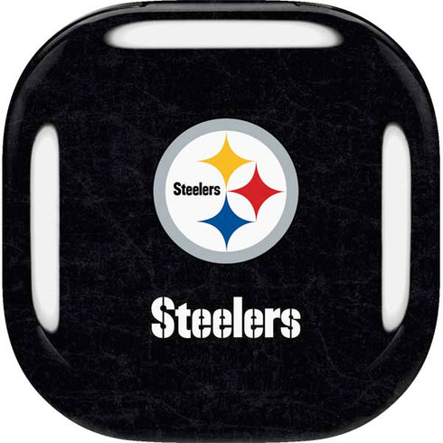 NFL Pittsburgh Steelers Distressed Galaxy Buds Live Skin