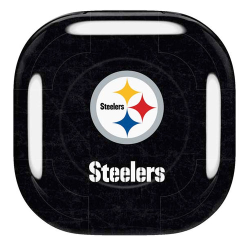 NFL Pittsburgh Steelers Distressed Galaxy Buds Live Skin