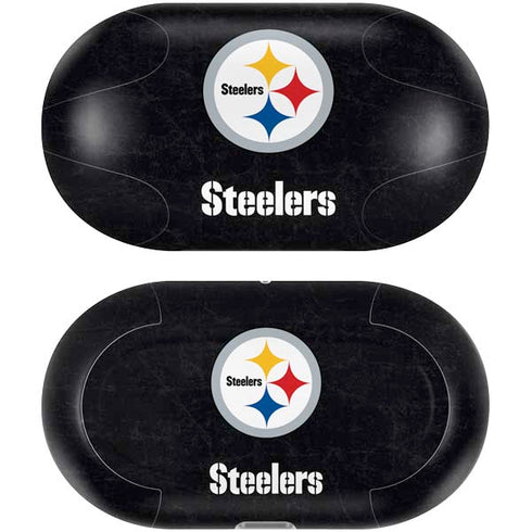 NFL Pittsburgh Steelers Distressed Galaxy Buds Plus Skin