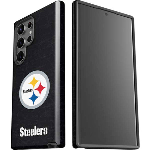 NFL Pittsburgh Steelers Distressed Galaxy S23 Ultra Pro Case