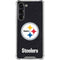 NFL Pittsburgh Steelers Distressed Galaxy S24 FE Clear Case