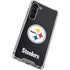 NFL Pittsburgh Steelers Distressed Galaxy S24 FE Clear Case
