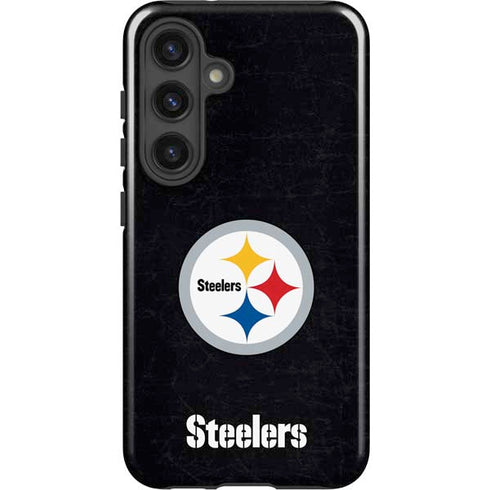 NFL Pittsburgh Steelers Distressed Galaxy S25 Plus Impact Case