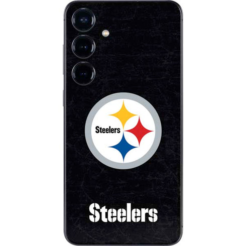 NFL Pittsburgh Steelers Distressed Galaxy S25 Plus Skin