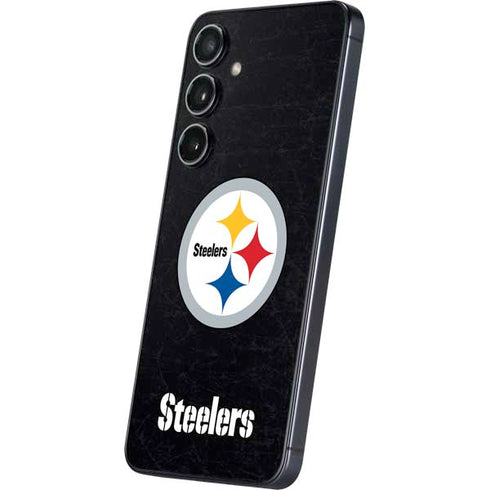 NFL Pittsburgh Steelers Distressed Galaxy S25 Plus Skin