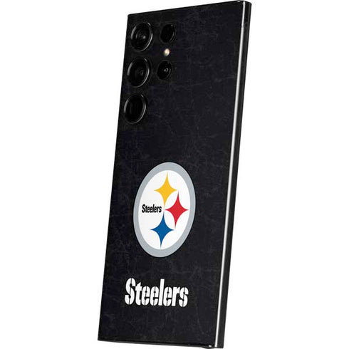 NFL Pittsburgh Steelers Distressed Galaxy S24 Ultra Skin