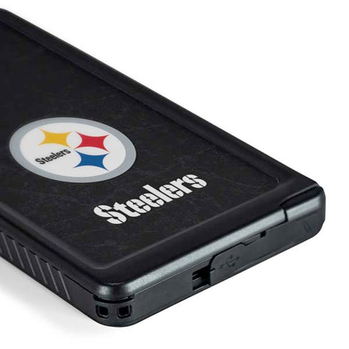 NFL Pittsburgh Steelers Distressed Galaxy S24 Ultra Waterproof Case