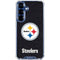 NFL Pittsburgh Steelers Distressed Galaxy S25 Clear Case